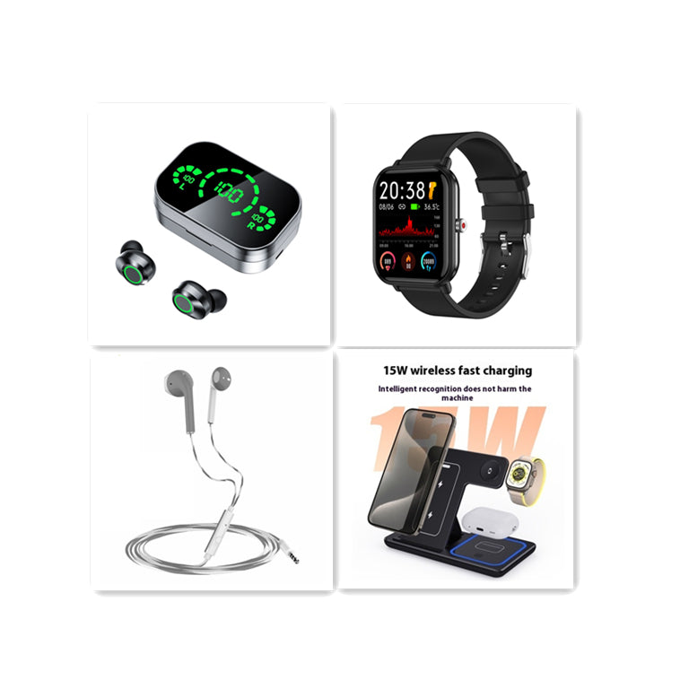 YD03 Wireless Earbuds – TWS Bluetooth 5.3 with LED Display & Breathing Light